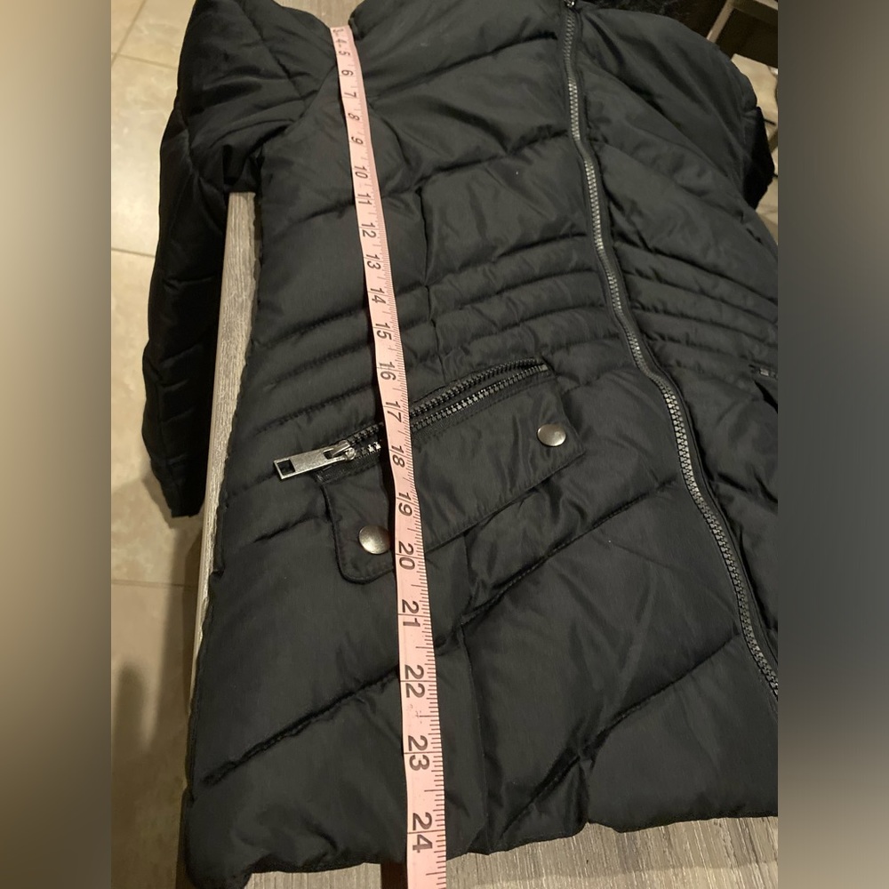 Faux-Fur-Trim Hooded Puffer jacket - Picture 7 of 7